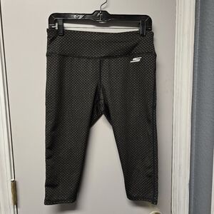 Sketchers Black & White Polkadot Cropped Leggings